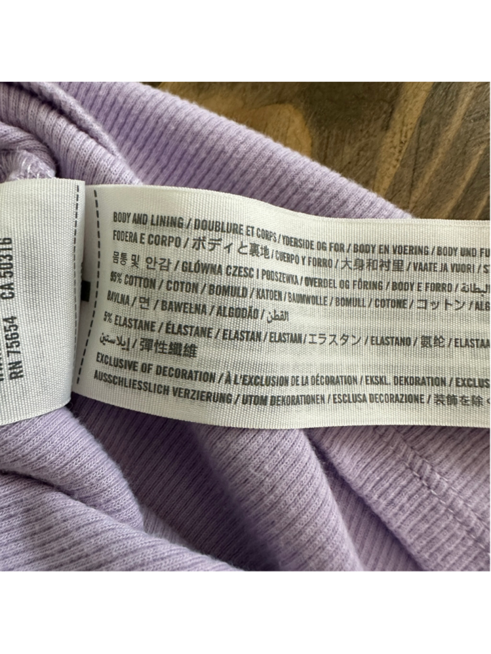 Abercrombie Kids Ribbed Tank Top Girls 9/10 Purple White Y2K Cami - Picture 5 of 5